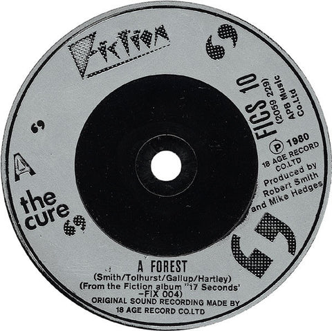 Cure ‎– A Forest ‎ 7"