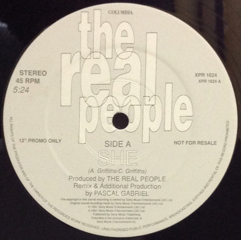 The Real People ‎– She 12" Promo
