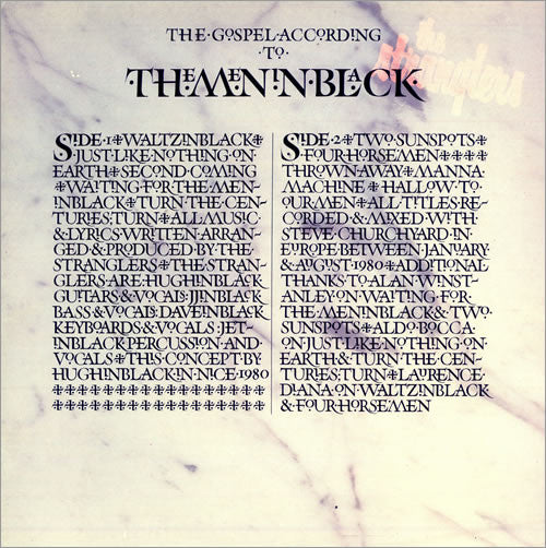 Stranglers ‎– The Gospel According To The Meninblack LP